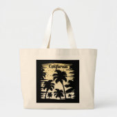 Californische palmboom grote tote bag (Voorkant)