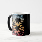 Californische palmboom magische mok (Voorkant links)