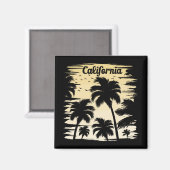 Californische palmboom magneet (Voorkant / Achterkant)
