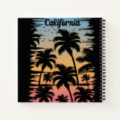 Californische palmboom notitieboek (Achterkant)