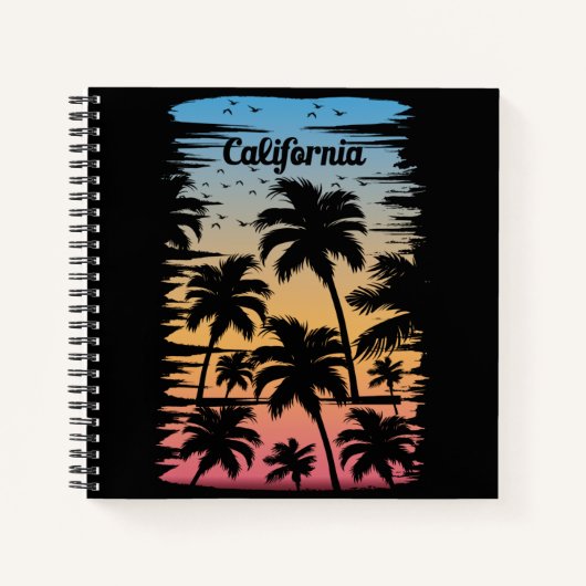 Californische palmboom notitieboek (Voorkant)