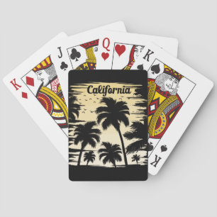 Californische palmboom pokerkaarten