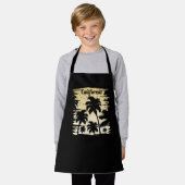 Californische palmboom schort (Gedragen)