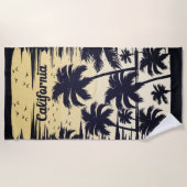 Californische palmboom strandlaken (Voorkant)