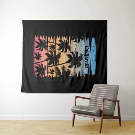 Californische palmboom wandkleed (In Situ (horizontaal))