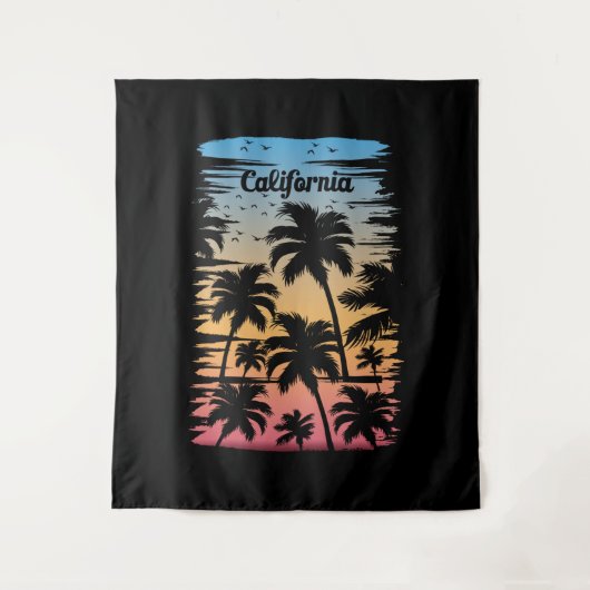 Californische palmboom wandkleed (Voorkant)