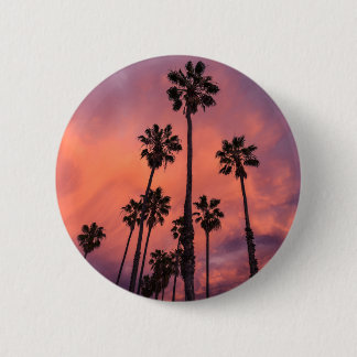 Californische palmen ronde button 5,7 cm