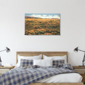 Californische pap canvas afdruk (Insitu (Slaapkamer))