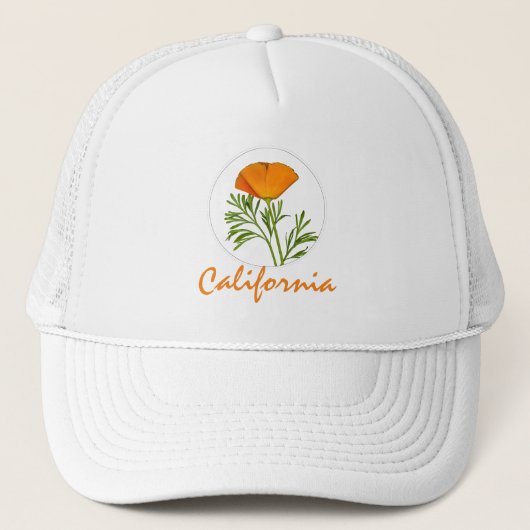 Californische pap in een Cirkel, 'Californische' t Trucker Pet (Voorkant)