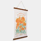 Californische pap voor paaspakking hangend wandkleed (Gebogen)