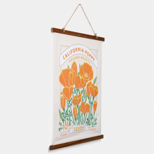 Californische pap voor paaspakking hangend wandkleed (Gebogen)