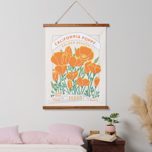 Californische pap voor paaspakking hangend wandkleed (Slaapkamer)