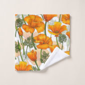 Californische papaver bad handdoek (Wasdoekje)