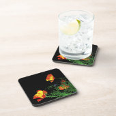 Californische papaver bier onderzetter (Rechterzijde)