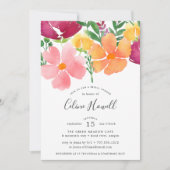 Californische papaver | Bright Floral Vrijgezellen Kaart (Voorkant)