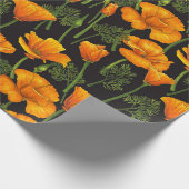 Californische papaver cadeaupapier (Hoek)