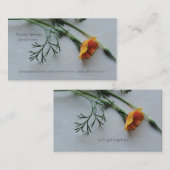 Californische papaver contactkaartje (Voorkant / Achterkant)