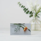 Californische papaver contactkaartje (Staand voorkant)