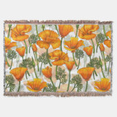 Californische papaver deken (Voorkant)