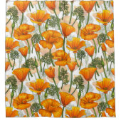 Californische papaver douchegordijn (Voorkant)