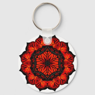 Californische papaver en monarch - Sleutelhanger