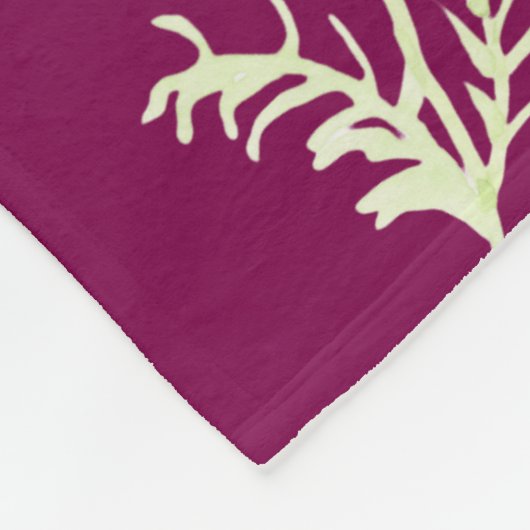 Californische papaver fleece deken (Hoek)