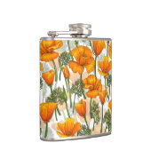 Californische papaver heupfles (Rechts)