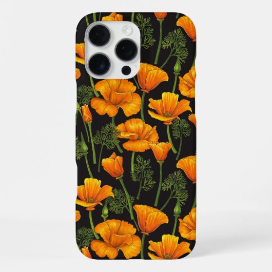 Californische papaver iPhone hoesje (Achterkant)