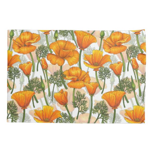 Californische papaver kussensloop (Achterkant-Links)