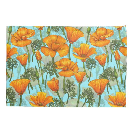 Californische papaver kussensloop (Achterkant-Links)