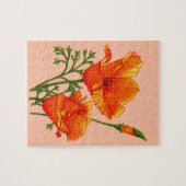 Californische papaver legpuzzel (Horizontaal)