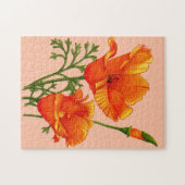 Californische papaver legpuzzel (Horizontaal)
