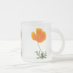 Californische papaver matglas koffiemok