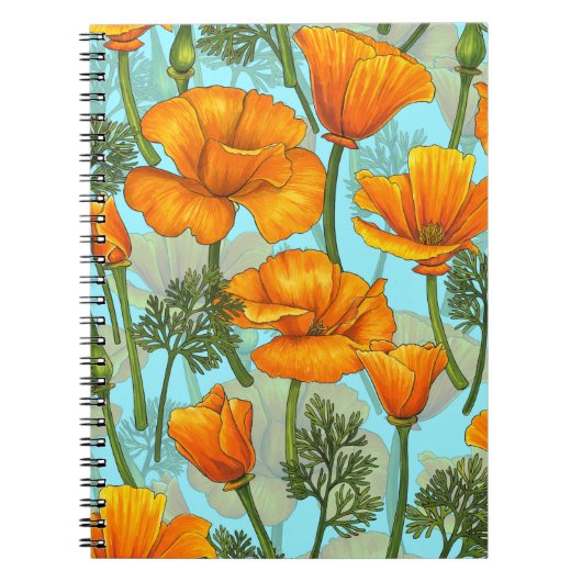 Californische papaver notitieboek (Voorkant)