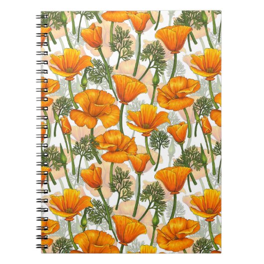Californische papaver notitieboek (Voorkant)