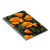 Californische papaver notitieboek (Rechterzijde)