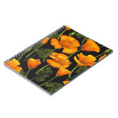 Californische papaver notitieboek (Linkerzijde)
