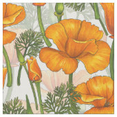 Californische papaver stof (Close Up)