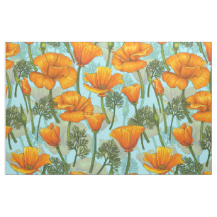 Californische papaver stof