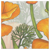 Californische papaver stof (Close Up)