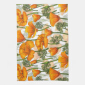 Californische papaver theedoek (Verticaal)