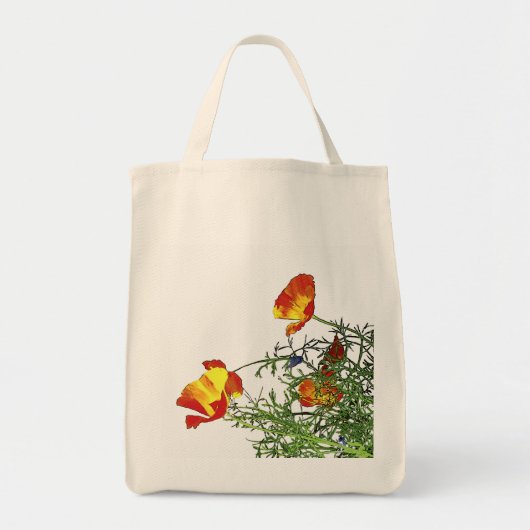Californische papaver tote bag (Voorkant)