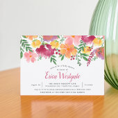 Californische papaver | uitnodiging tot baby showe