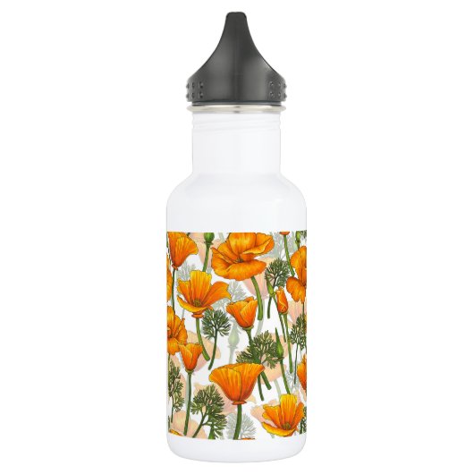 Californische papaver waterfles  (Links)