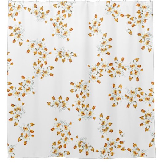 Californische papaverbloemen — Showgordijn Douchegordijn (Voorkant)