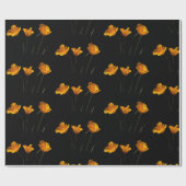 Californische papaverpakpapier cadeaupapier (Vlak)