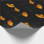 Californische papaverpakpapier cadeaupapier (Hoek)