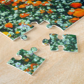 Californische papavers en popcorn-bloemen legpuzzel (Zijkant)