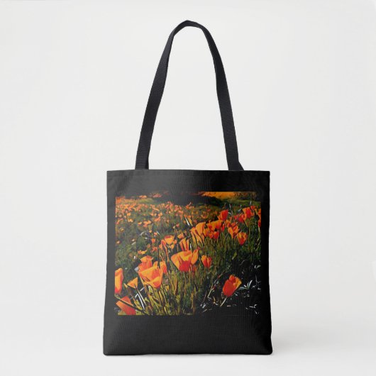 Californische papavers / Oranje bloemen / wilde bl Tote Bag (Voorkant)