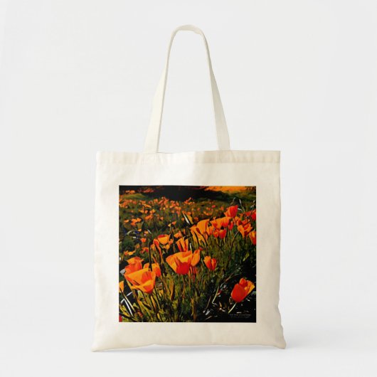 Californische papavers / Oranje bloemen / wilde bl Tote Bag (Voorkant)